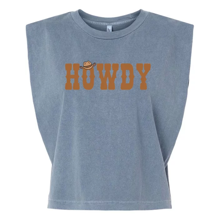 Howdy Rodeo Western Country Southern Garment-Dyed Women's Muscle Tee