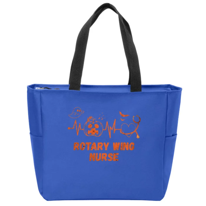 Halloween Rotary Wing Nurse Stethoscope Heartbeat Nursing Gift Zip Tote Bag