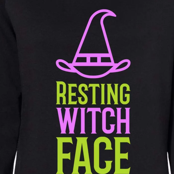 Halloween Resting Witch Face Gift Womens California Wash Sweatshirt