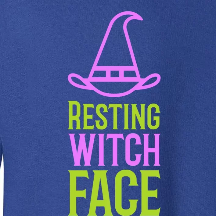 Halloween Resting Witch Face Gift Toddler Sweatshirt