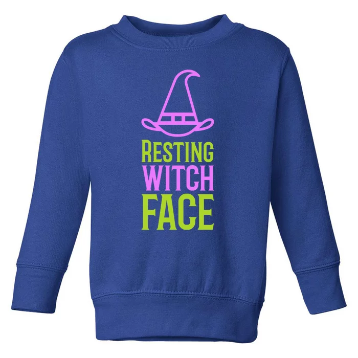 Halloween Resting Witch Face Gift Toddler Sweatshirt