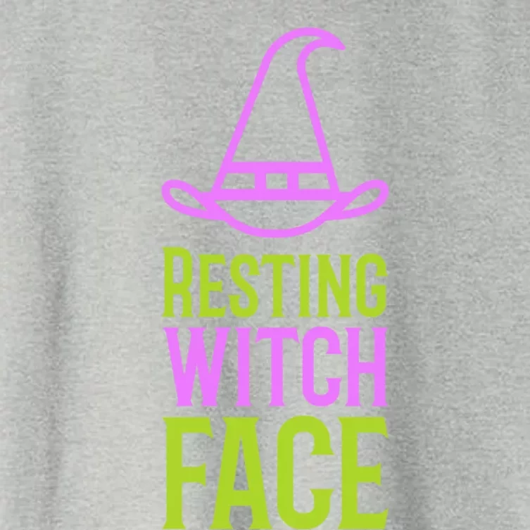 Halloween Resting Witch Face Gift Women's Crop Top Tee