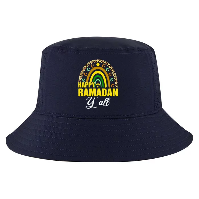 Happy Ramadan Y'all Rainbow Leopard Ramadan Kareem Cool Comfort Performance Bucket Hat