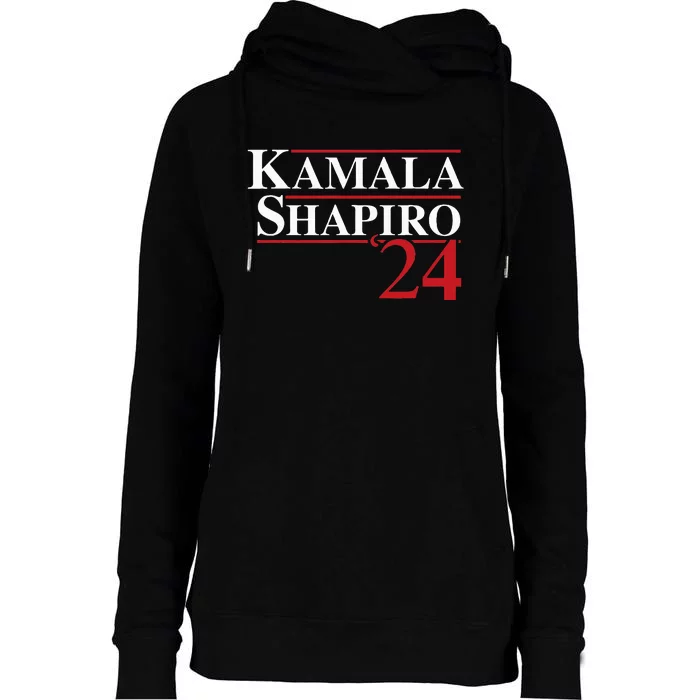 Harris Shapiro 2024 Kamala Harris Josh Shapiro 2024 Womens Funnel Neck Pullover Hood