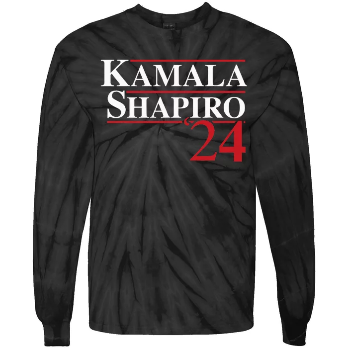 Harris Shapiro 2024 Kamala Harris Josh Shapiro 2024 Tie-Dye Long Sleeve Shirt