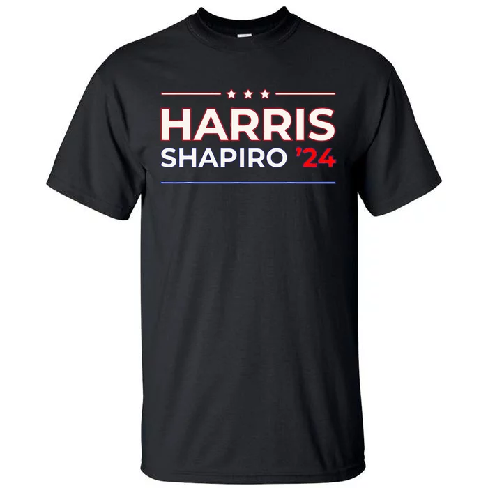 Harris Shapiro 2024 American Presidential Election Campaign Tall T-Shirt