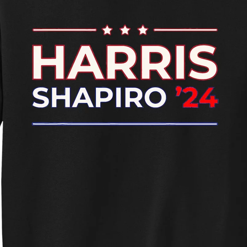 Harris Shapiro 2024 American Presidential Election Campaign Tall Sweatshirt