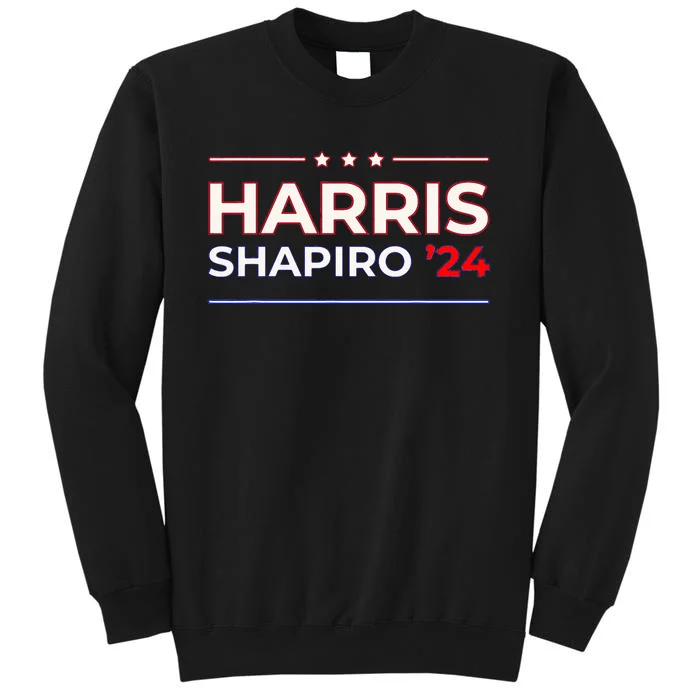 Harris Shapiro 2024 American Presidential Election Campaign Tall Sweatshirt