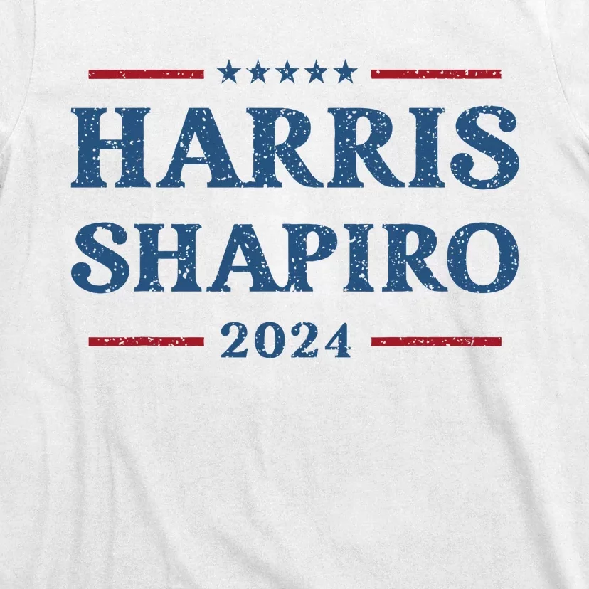 Harris Shapiro 2024 Kamala Harris For President Political T-Shirt