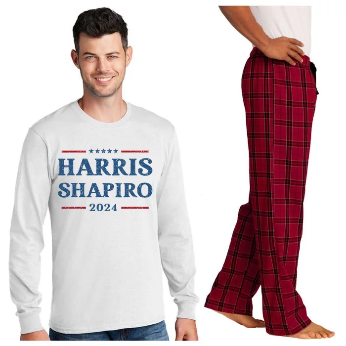 Harris Shapiro 2024 Kamala Harris For President Political Long Sleeve Pajama Set