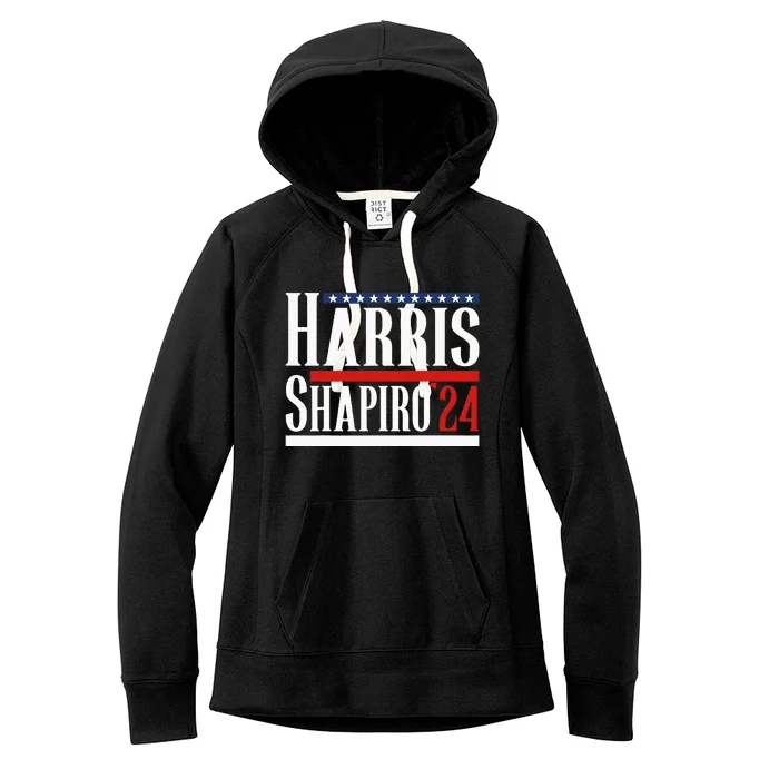 Harris Shapiro 2024 Kamala Harris Josh Shapiro 2024 Women's Fleece Hoodie