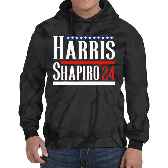 Harris Shapiro 2024 Kamala Harris Josh Shapiro 2024 Tie Dye Hoodie