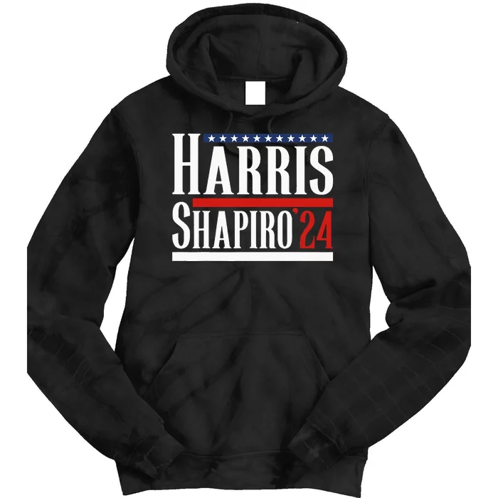 Harris Shapiro 2024 Kamala Harris Josh Shapiro 2024 Tie Dye Hoodie