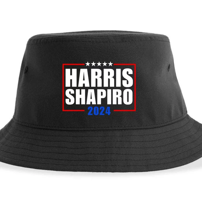 Harris Shapiro 2024 For President Kamala Harris Josh Shapiro Sustainable Bucket Hat