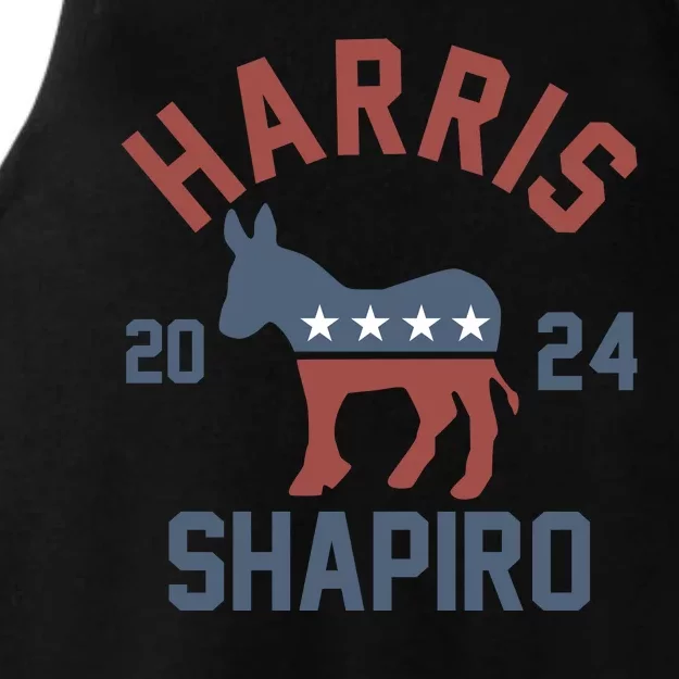 Harris Shapiro 2024 For President Kamala Harris Josh Shapiro Ladies Tri-Blend Wicking Tank