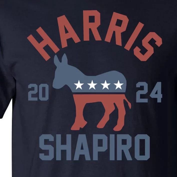 Harris Shapiro 2024 For President Kamala Harris Josh Shapiro Tall T-Shirt