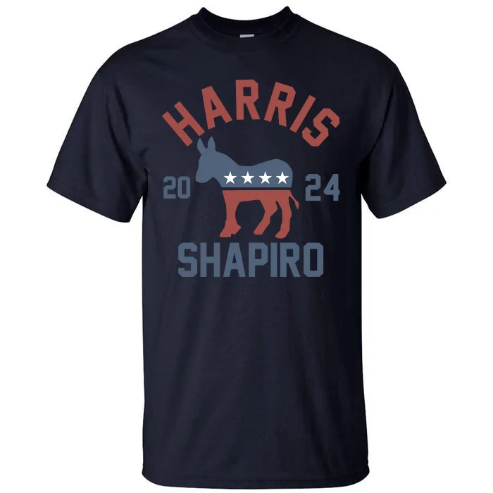 Harris Shapiro 2024 For President Kamala Harris Josh Shapiro Tall T-Shirt