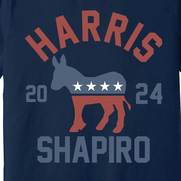 Harris Shapiro 2024 For President Kamala Harris Josh Shapiro Premium T-Shirt