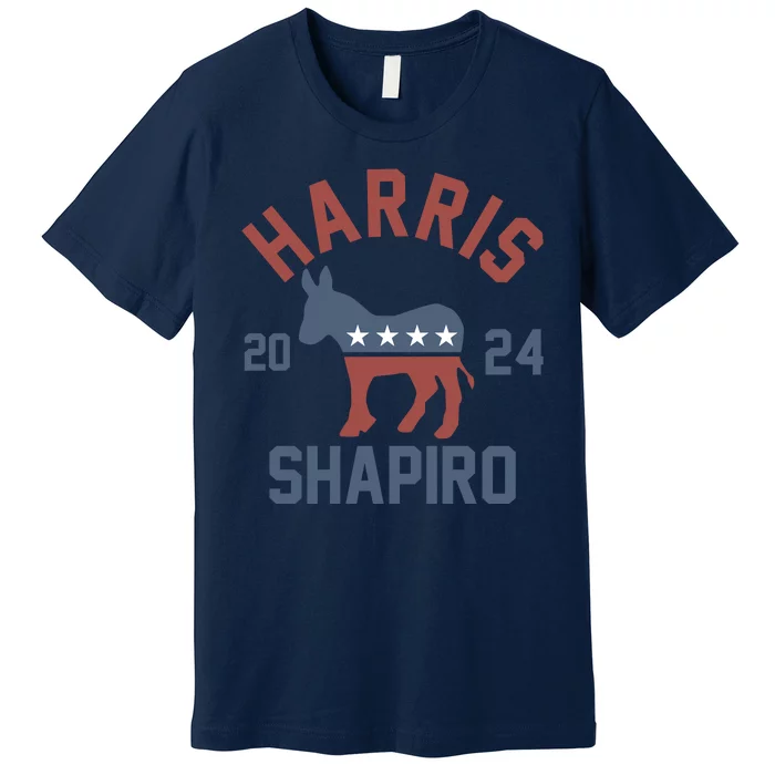 Harris Shapiro 2024 For President Kamala Harris Josh Shapiro Premium T-Shirt