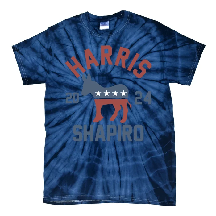 Harris Shapiro 2024 For President Kamala Harris Josh Shapiro Tie-Dye T-Shirt