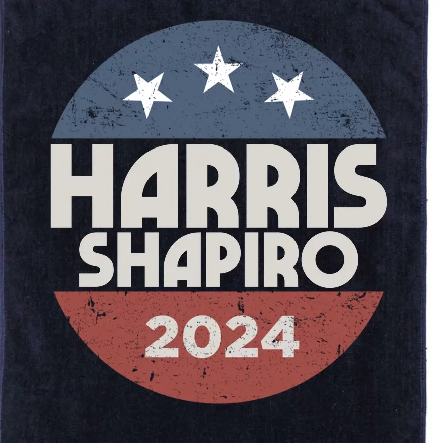 Harris Shapiro 2024 For President Kamala Harris Josh Shapiro Platinum Collection Golf Towel