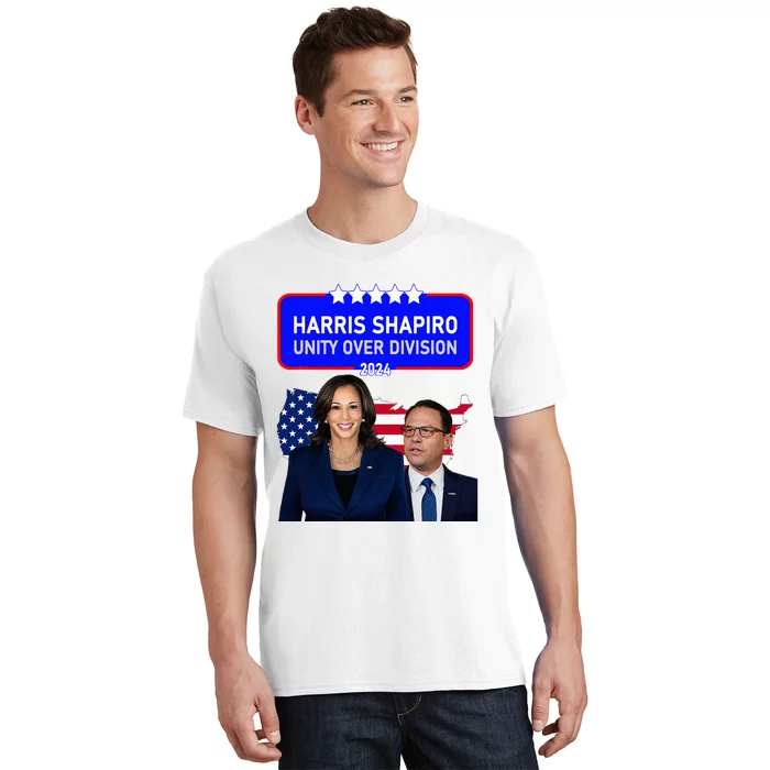 Harris Shapiro 2024! Unity Over Division! Kamala Harris 2024 T-Shirt