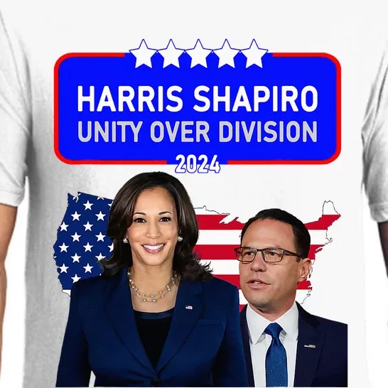 Harris Shapiro 2024! Unity Over Division! Kamala Harris 2024 Pajama Set