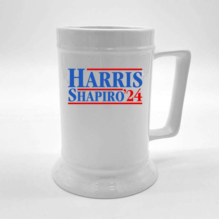 Harris Shapiro 2024 For President Kamala Harris Josh Shapiro Front & Back Beer Stein