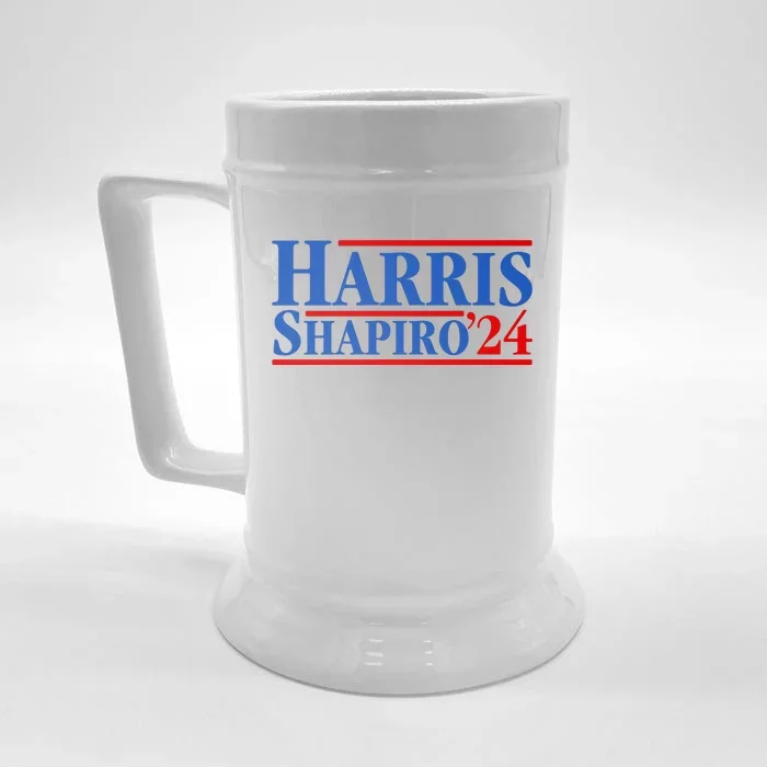 Harris Shapiro 2024 For President Kamala Harris Josh Shapiro Front & Back Beer Stein