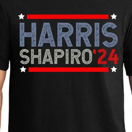 Harris Shapiro 2024 President Election Pajama Set