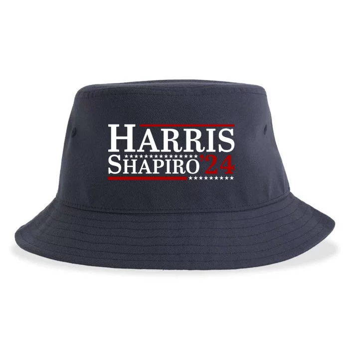 Harris Shapiro 2024 For President Kamala Harris Josh Shapiro Sustainable Bucket Hat