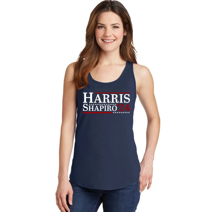 Harris Shapiro 2024 For President Kamala Harris Josh Shapiro Ladies Essential Tank