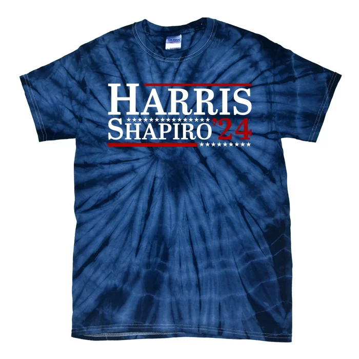 Harris Shapiro 2024 For President Kamala Harris Josh Shapiro Tie-Dye T-Shirt