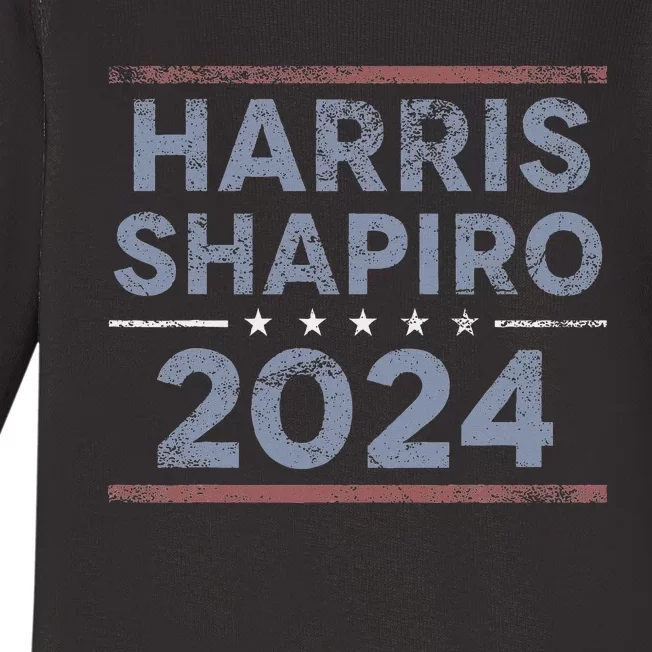 Harris Shapiro 2024 Kamala Harris Josh Shapiro Baby Long Sleeve Bodysuit