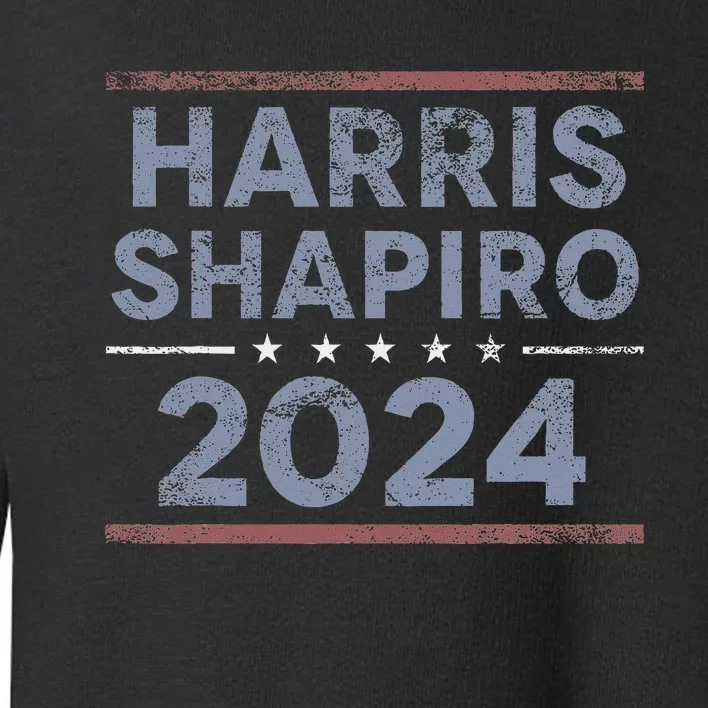 Harris Shapiro 2024 Kamala Harris Josh Shapiro Toddler Sweatshirt