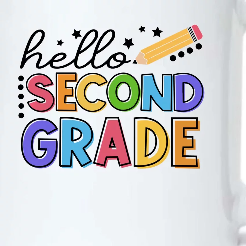 Hello Second 2Rd Grade Teacher Student First Day Of School Cute Gift Black Color Changing Mug