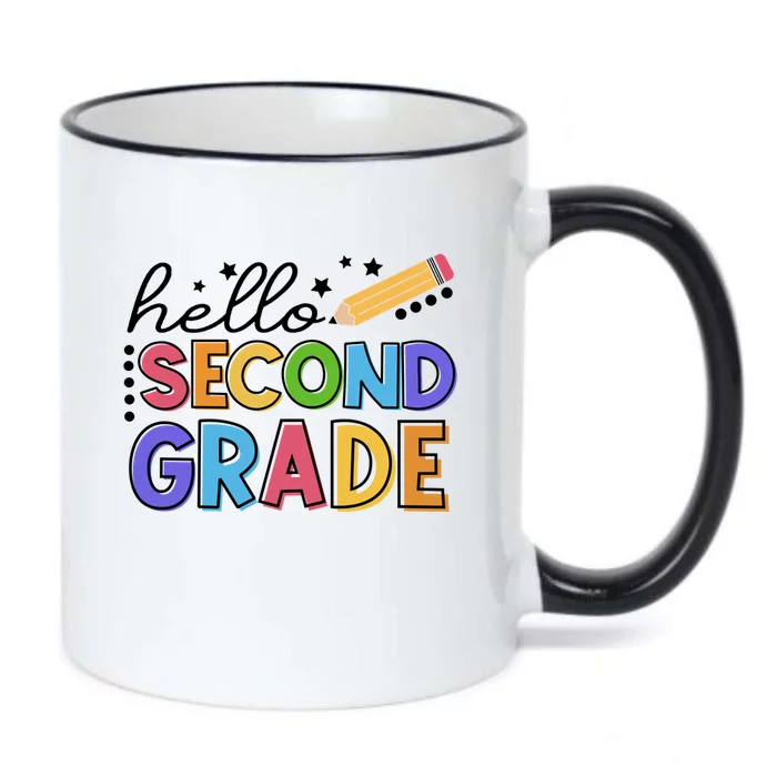 Hello Second 2Rd Grade Teacher Student First Day Of School Cute Gift Black Color Changing Mug