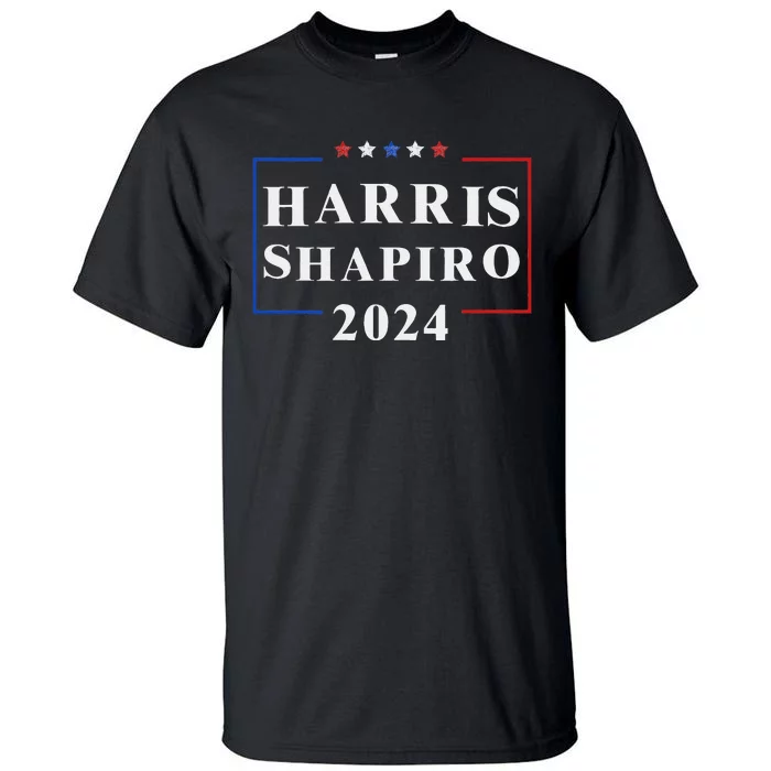 Harris Shapiro 2024 President Election Vp Josh Shapiro Tall T-Shirt