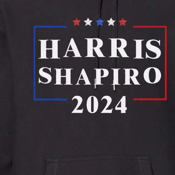 Harris Shapiro 2024 President Election Vp Josh Shapiro Premium Hoodie