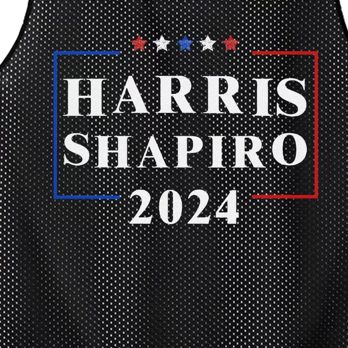 Harris Shapiro 2024 President Election Vp Josh Shapiro Mesh Reversible Basketball Jersey Tank