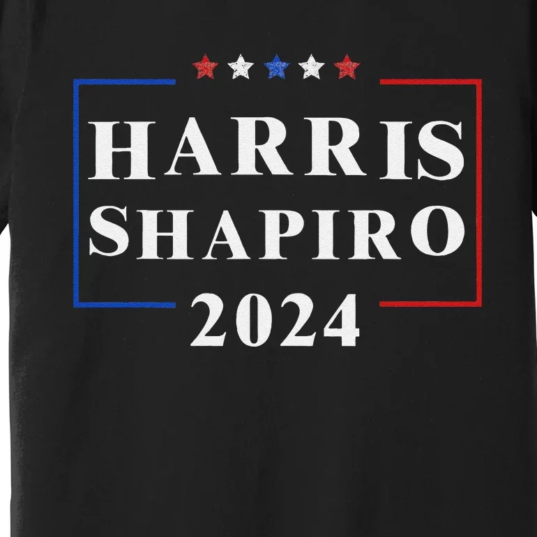 Harris Shapiro 2024 President Election Vp Josh Shapiro Premium T-Shirt