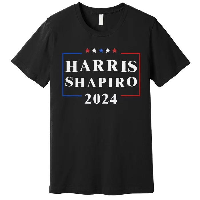 Harris Shapiro 2024 President Election Vp Josh Shapiro Premium T-Shirt