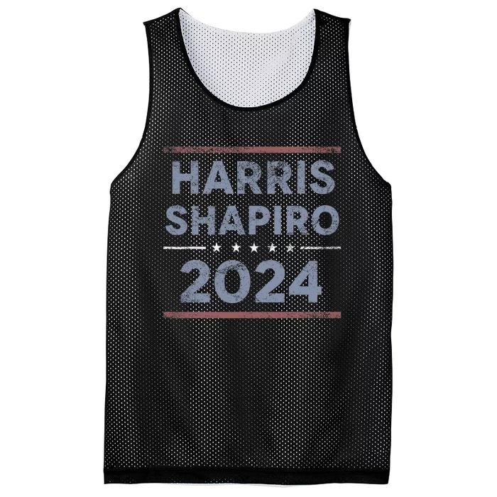 Harris Shapiro 2024 Kamala Harris Josh Shapiro Mesh Reversible Basketball Jersey Tank