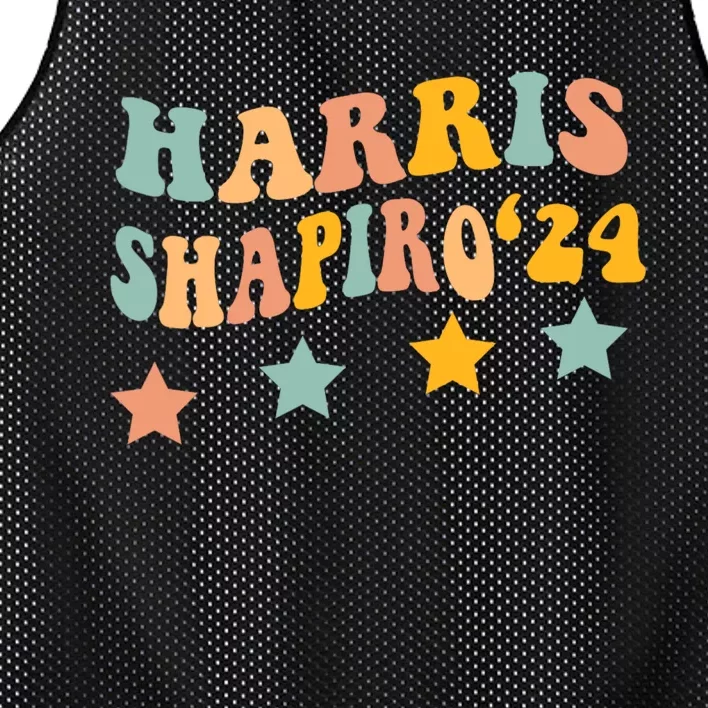 Harris Shapiro 2024 President Election Mesh Reversible Basketball Jersey Tank