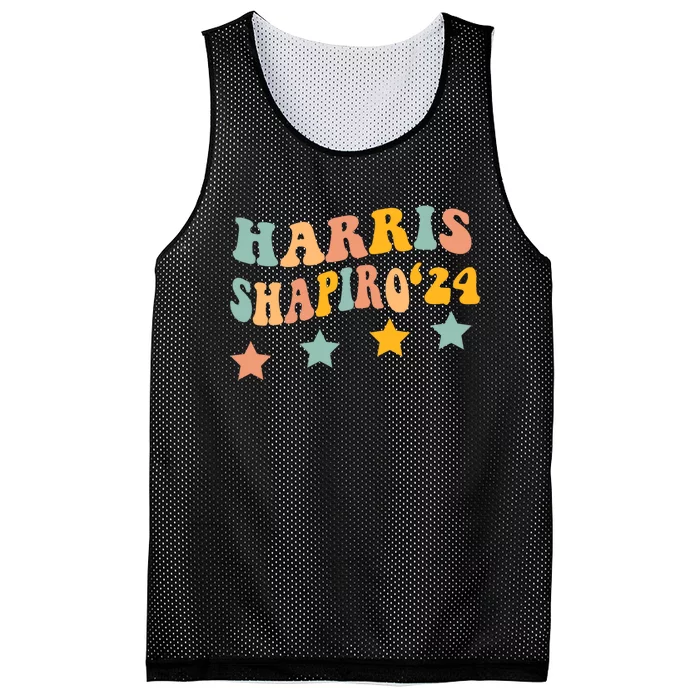 Harris Shapiro 2024 President Election Mesh Reversible Basketball Jersey Tank