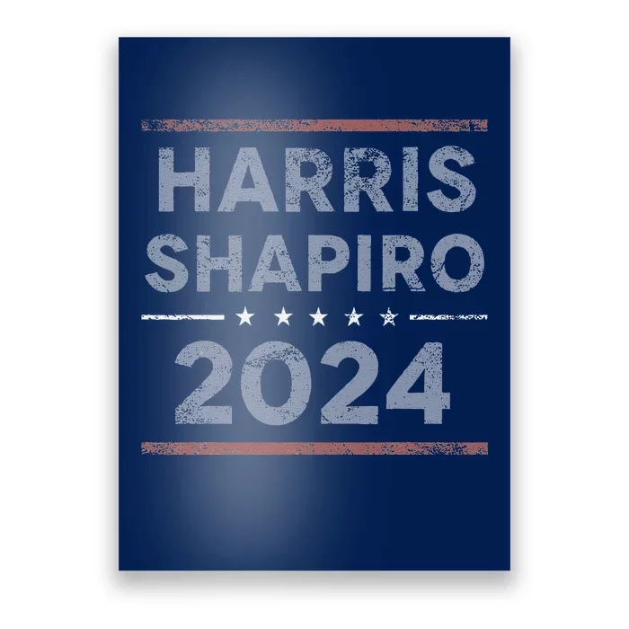 Harris Shapiro 2024 Kamala Harris Josh Shapiro Poster