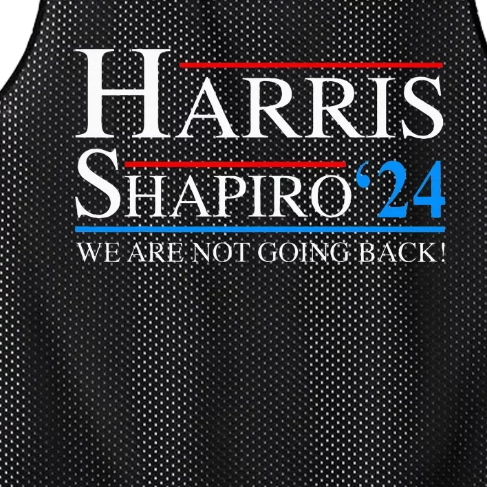 Harris Shapiro 2024 President Kamala Harris 2024 Election Mesh Reversible Basketball Jersey Tank