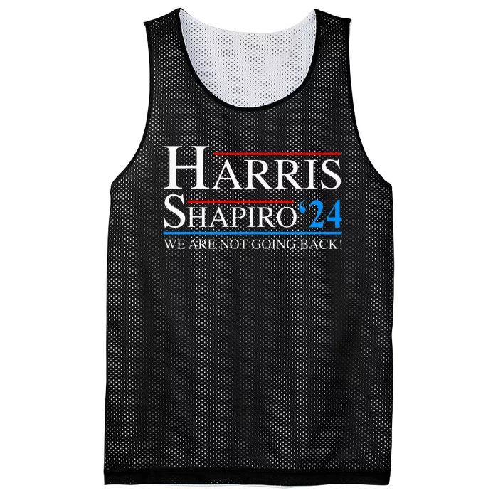 Harris Shapiro 2024 President Kamala Harris 2024 Election Mesh Reversible Basketball Jersey Tank