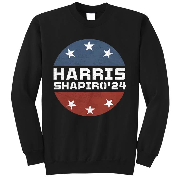 Harris Shapiro 2024 Vintage President Campaign Kamala Harris Tall Sweatshirt