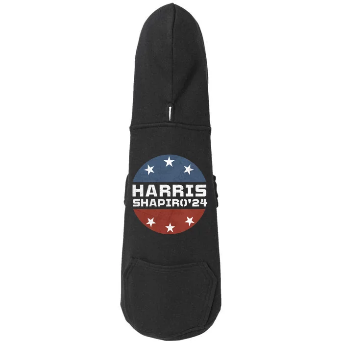 Harris Shapiro 2024 Vintage President Campaign Kamala Harris Doggie 3-End Fleece Hoodie